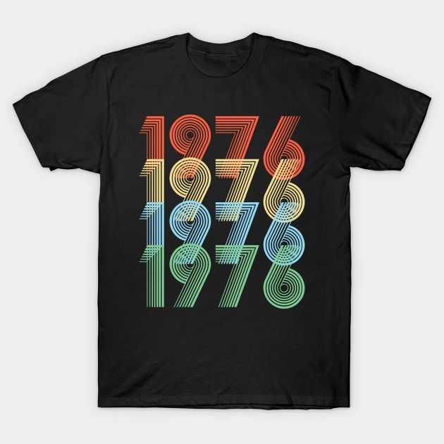 Retro 1976 Birthday T-Shirt by Dirty Custard Designs 